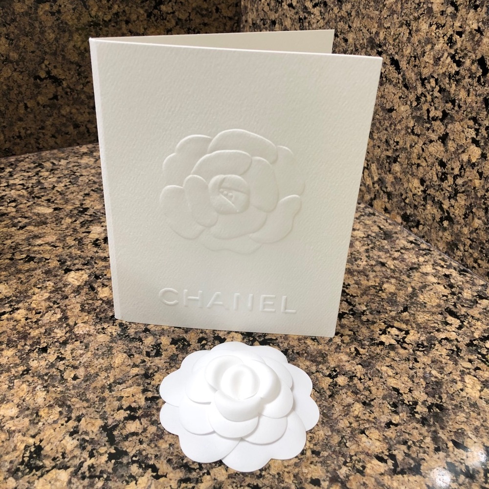 CHANEL Camellia Flower + Camellia Receipt Card